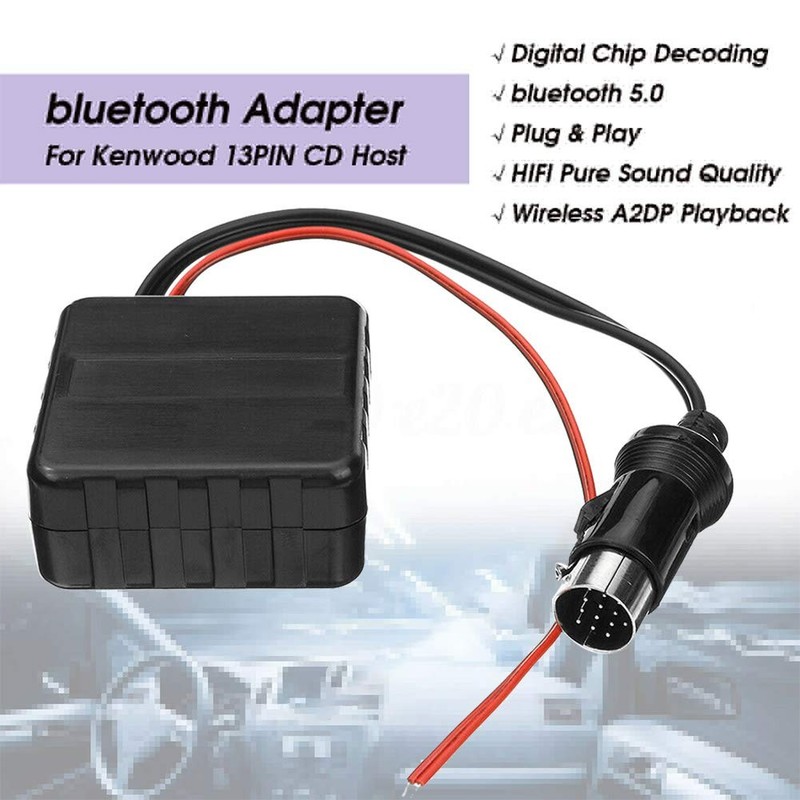 Car Bluetooth AUX Adapter HiFi Stereo System for Kenwood 13-pin CD Host gallery