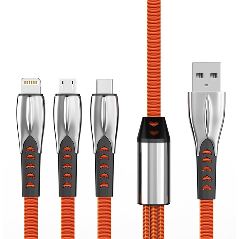 Lightweight Ultra-Durable 3in1 USB C Cable 5ft for Samsung Galaxy Z Fold 4 F936U