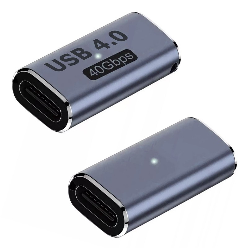 USB 4 Type C Female to Female Adapter Coupler 240W 40Gbps 8K for Thunderbolt Lot gallery