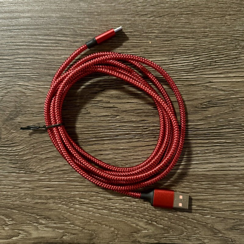 2m USB-A ToUSB-C Android Phone Charger Red Braided 20v Output Fast Charging gallery