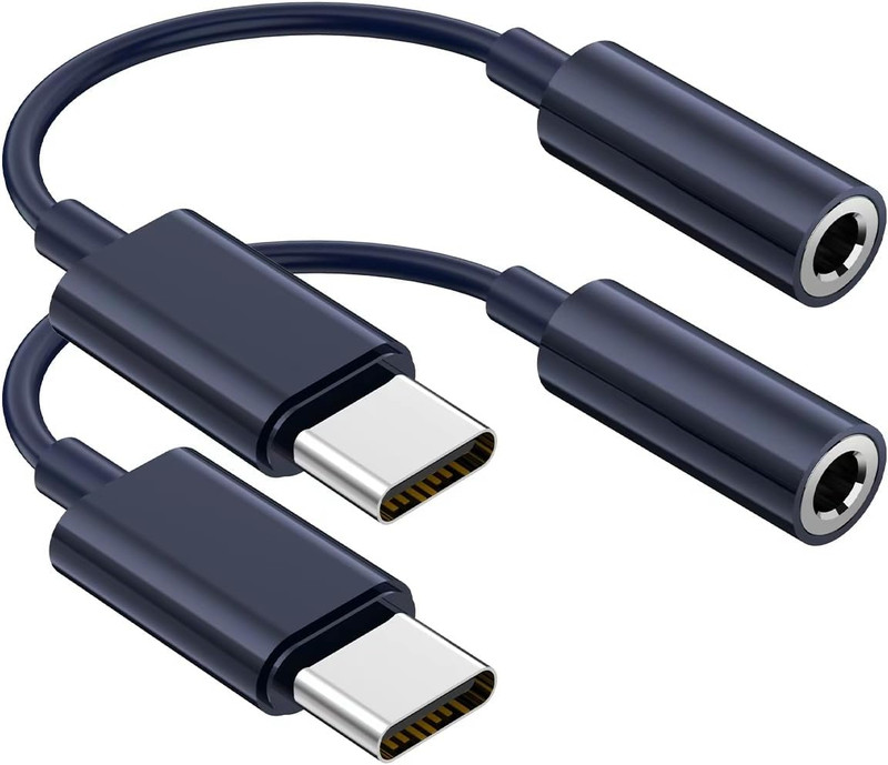 USB C to 3.5Mm Audio Headphone Jack Adapter (2Pack), Aux to USB C Dongle Cord Ca gallery