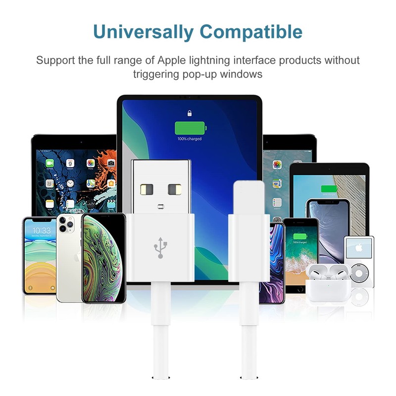 1/10Pack Lot USB Cable 3ft/6ft For iPhone 14 13 12 11 XR 8 6 5 Fast Charger Cord gallery