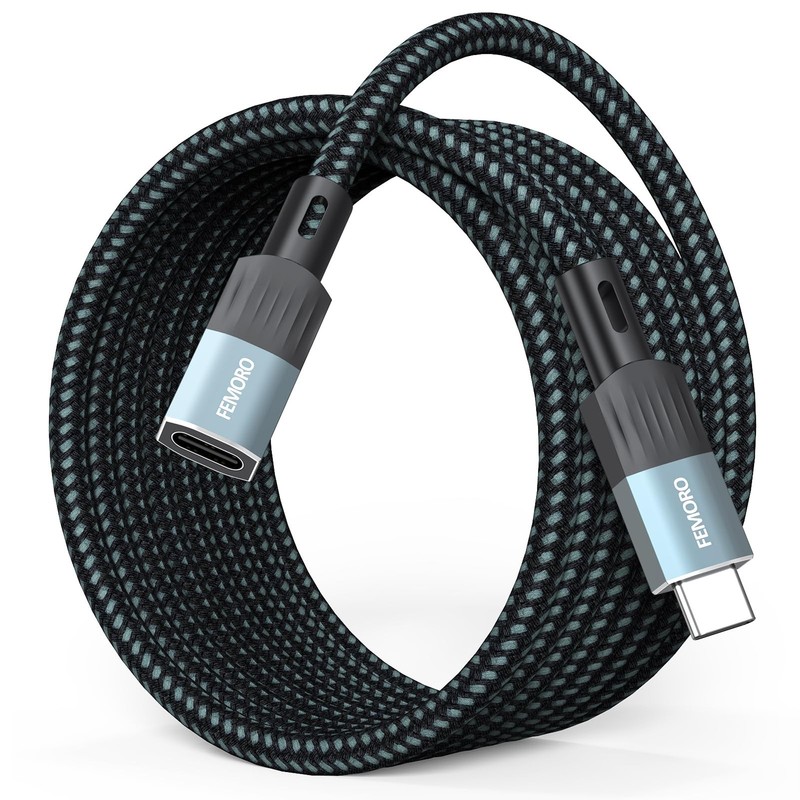 USB C Extension Cable 10Ft Long, 10Gbps Data Transfer/100W Charging/4K@60Hz USBC