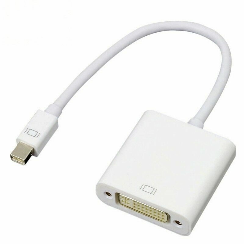 Macbook Pro Air Mini Displayport MiniDP to DVI TV Adapter Converter Cable Cord gallery