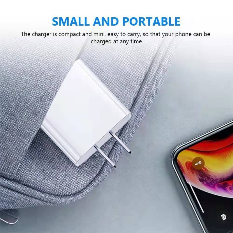 3Pcs PD 120W Fast Charger Adapter USB C Wall Power Dual Ports For iPhone Samsung gallery