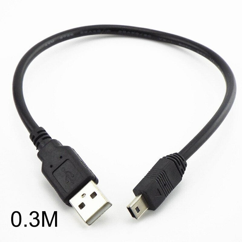 0.5/5M USB Mini charging Data Cable For MP3 MP4 Car Camera 5V Charger line wires