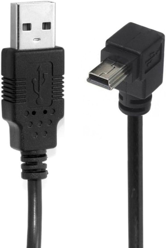Chenyang Mini USB Cable USB 2.0 Male to Mini USB 5 Pin Male 90 Degree up Angled gallery
