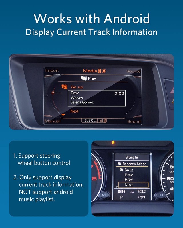 INVERY Airdual-100 Bluetooth 5.0 Adapter 30 Pin iPod AMI MDI Car gallery
