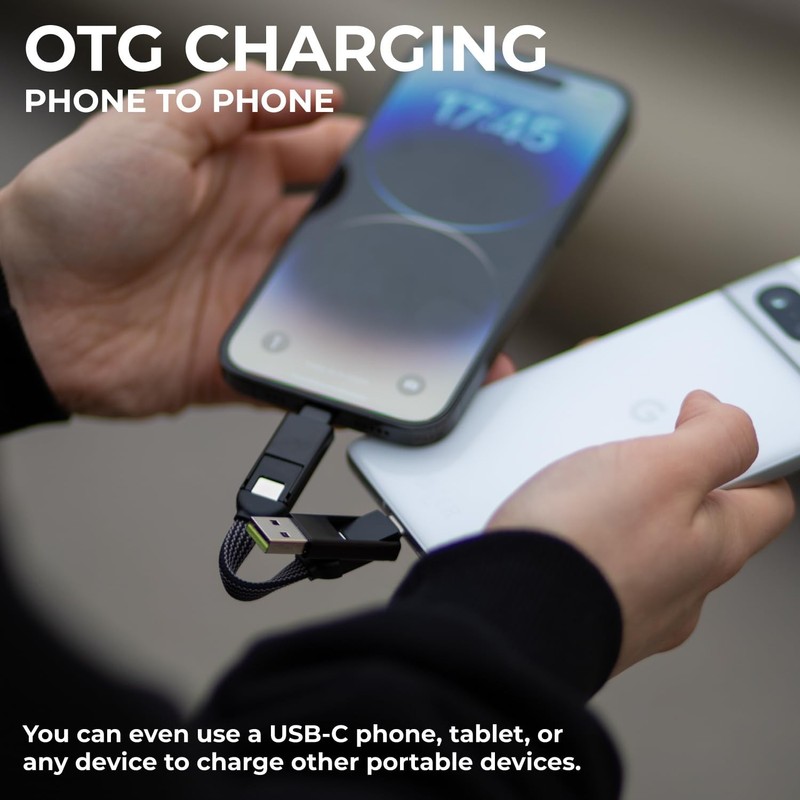 inCharge X, Multi Charging Cable, Portable Keychain Charger Cable, 6-in-1 wit... gallery