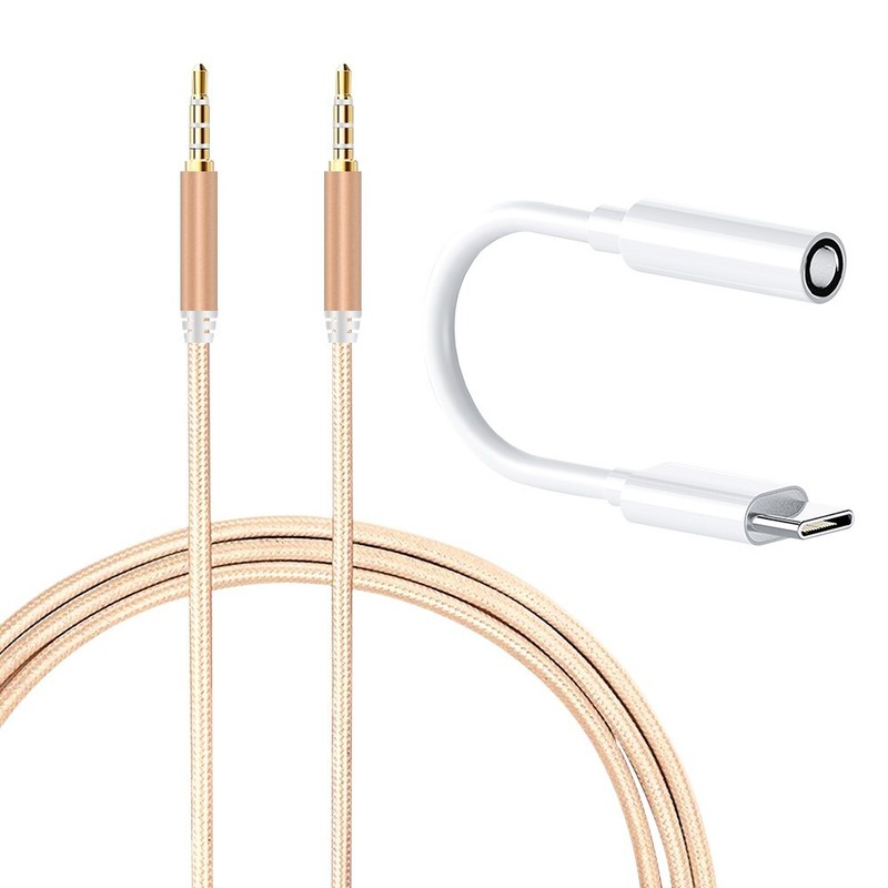 High Rate Type C 3.5mm Audio Jack DAC Aux Cable Wire Cord f Nokia 8 Sirocco USA
