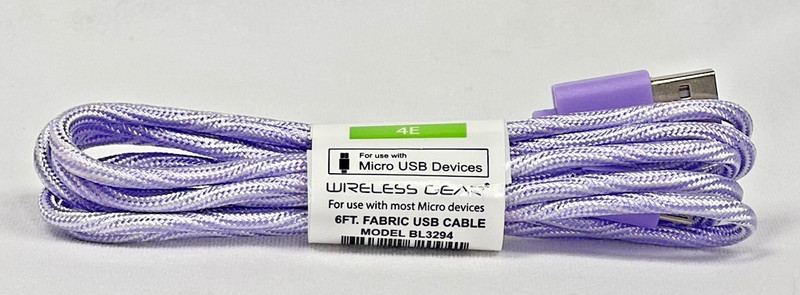New 6ft Micro USB Cable – Charge & Sync – Chevron or Swirl – Multiple Colors