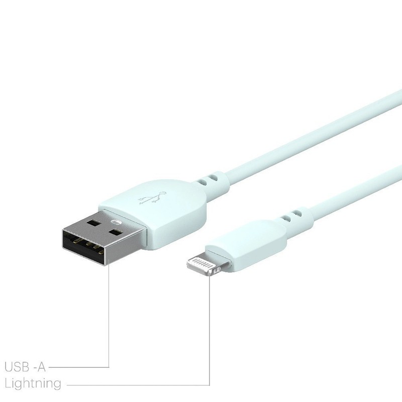 to USB Charging Cable 3ft Soft Touch MFI Certified Aqua Compatible gallery