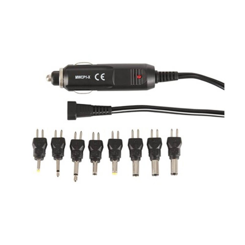 Cigarette Lighter Adaptor With 8 Direct Curent Plugs 1.8m Unregulated Output
