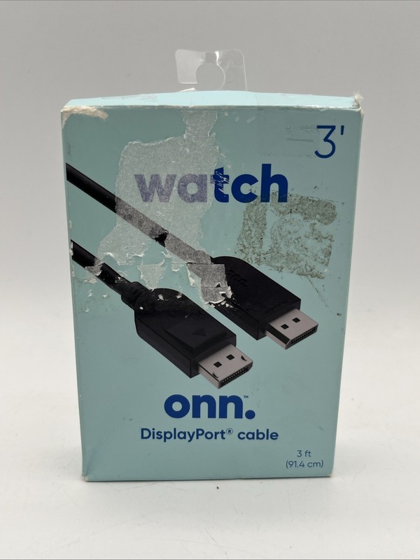 watch onn. 3' (91.4cm) DisplayPort Cable.