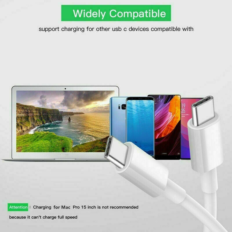Super Fast Type USB-C to USB-C Cable Type C To Type C Charging Cord Charger 5A gallery