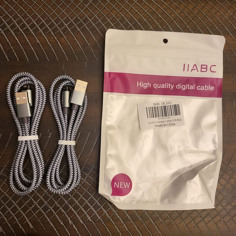 NEW Charger Cable Compatible with Garmin Watch, 2-Pack 3.3FT USB Charger