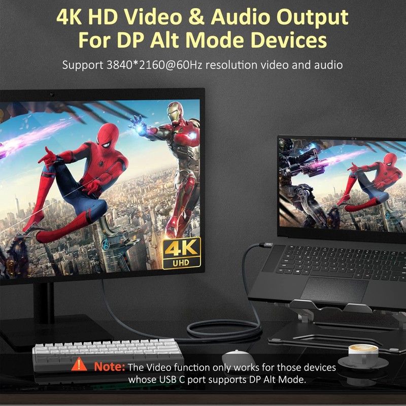 USB C to USB C Cable 10Ft, USBC 3.2 Gen 2 Cable 4K Video 100W PD Charging Cab... gallery
