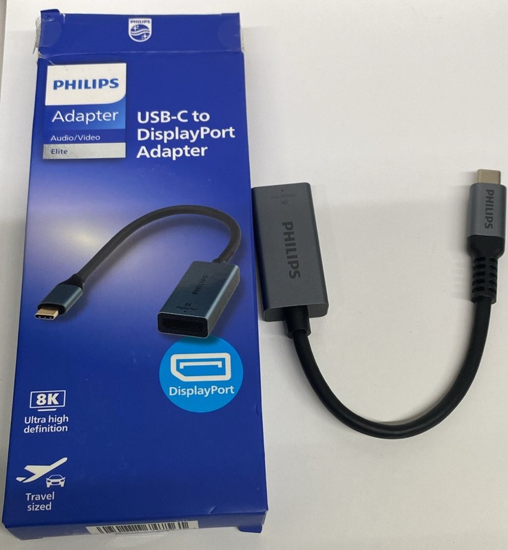 Philips Elite 8K USB-C to DisplayPort Adapter Ultra High Definition Travel gallery