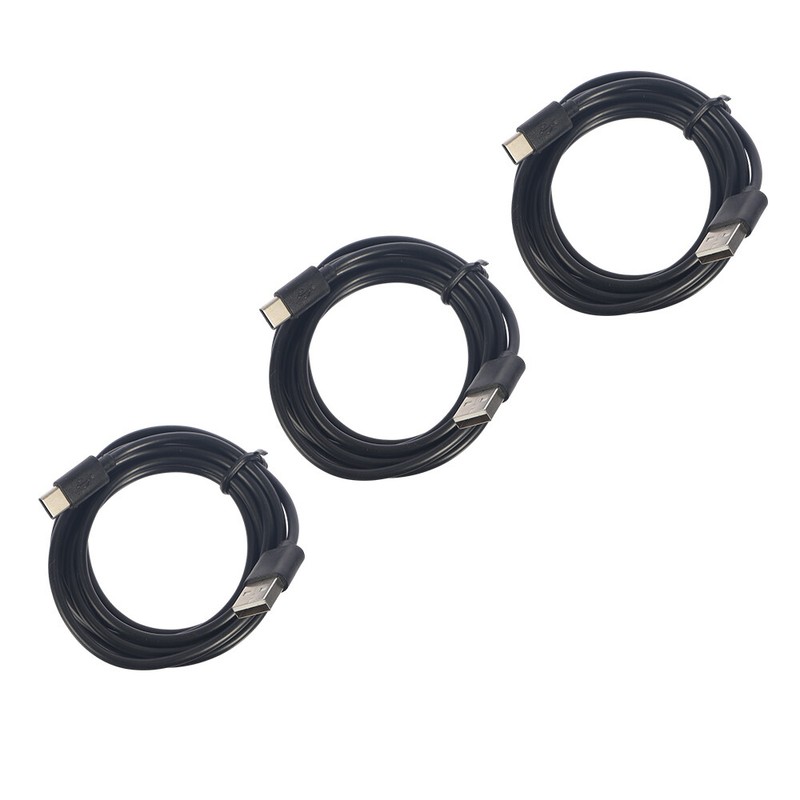 3-Pack 2M Type-C Data Cables - For Phones, Tablets & Home/Office Charging gallery