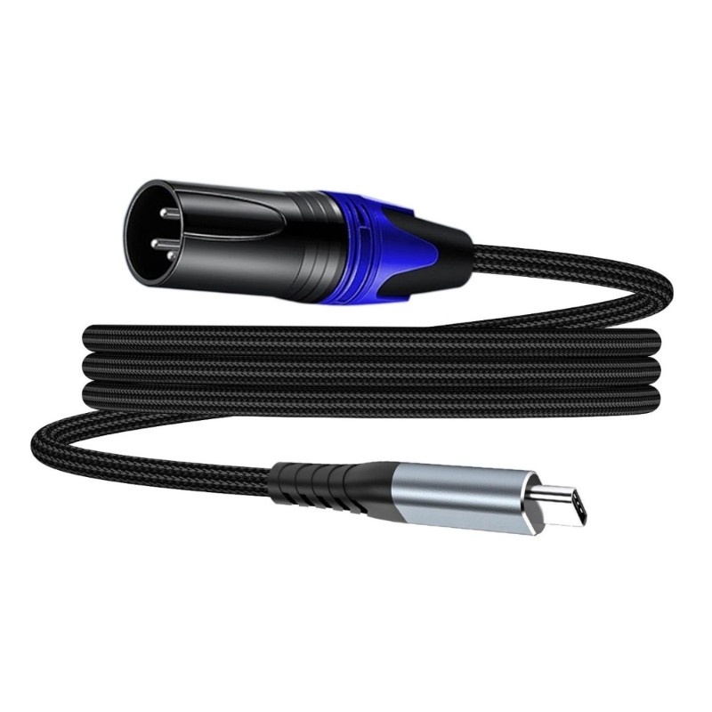 Professional Studio Cable Type C To 3Pin Male Connectors Cord 1m/3.0m/5m