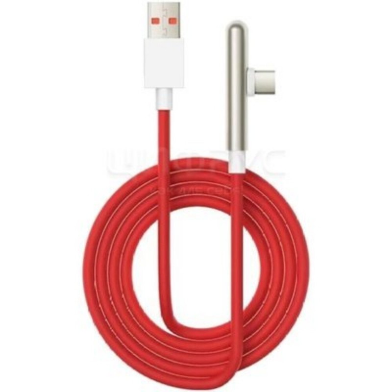 Original OnePlus USB-A to Type-C 8A Gaming Elbow Fast Charging Cable 1.5M - Red gallery