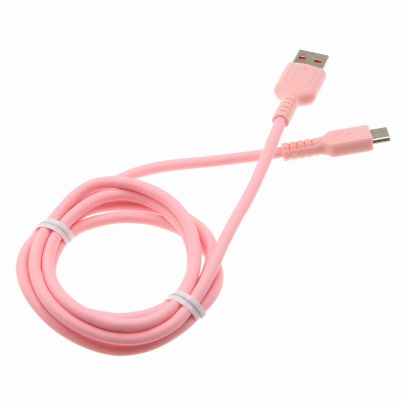 For Samsung Galaxy S23/S24/S25/Plus/Ultra/Edge - 3ft USB-C Cable Pink Charger
