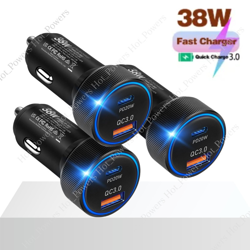 2 Port USB Fast Car Charger Adapter For iPhone Samsung iPad Android Cell Phone