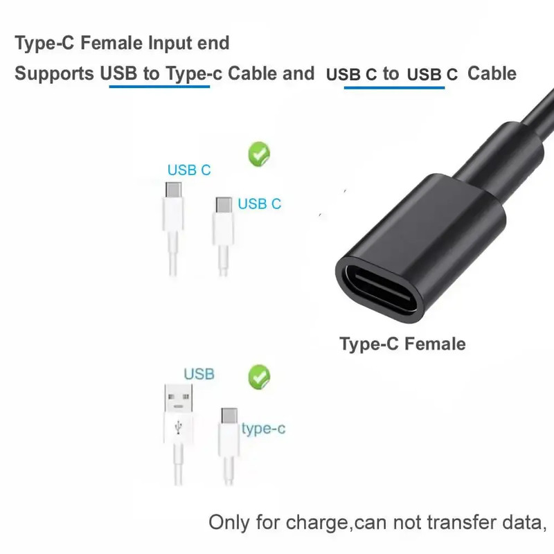 3 In 1 USB C Splitter Charge Cable USB Type C Female to 3 USB C Male Charging gallery