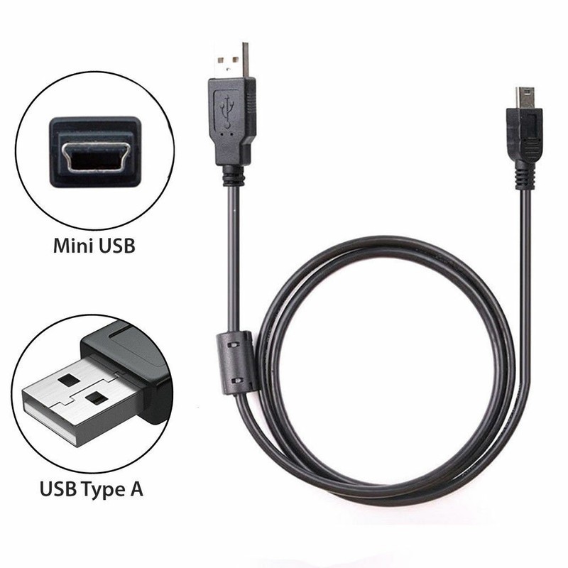 6ft USB A Male To Mini B 5 Pin Cord Cable For Fujifilm Panasonic Pentax Camera gallery
