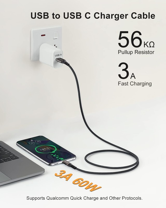 USB A to USB Cable 10FT, USB 3.1/3.2 10Gbps Data Transfer and 60W 3A Fast Cha... gallery
