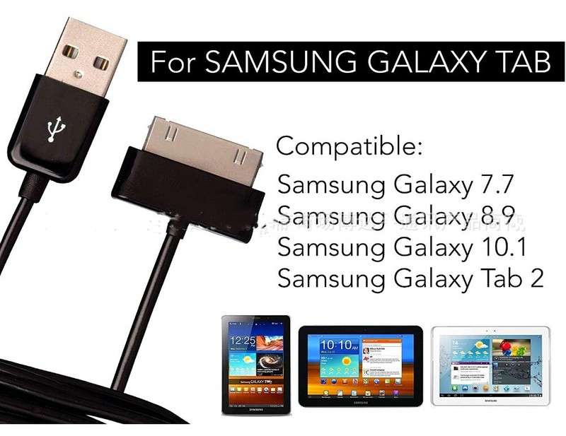 USB Charger Cable for OEM Samsung Galaxy Tab 2 Tablet 7" 8.9" 10.1 GT-P5110 gallery