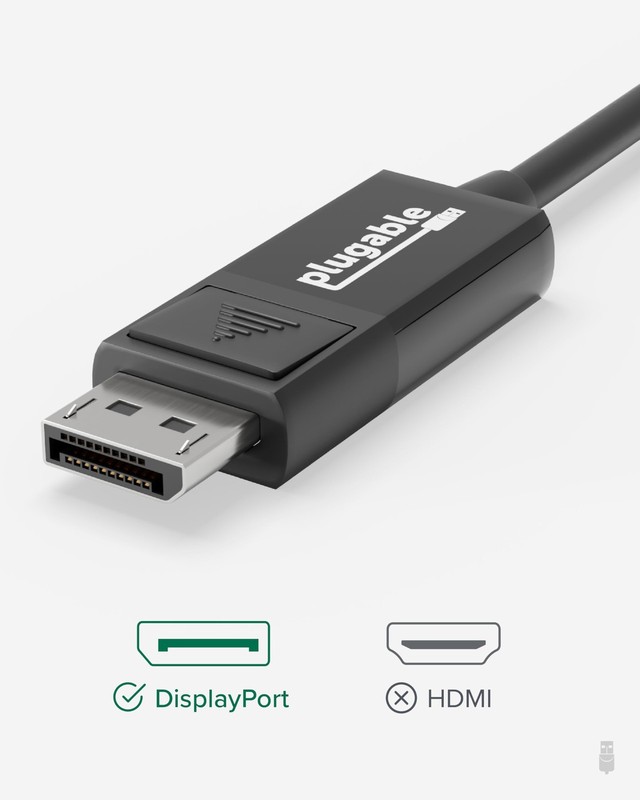 USB C to DisplayPort Bi Directional Cable 6 feet (1.8m), Up to 4K at 60Hz, US... gallery