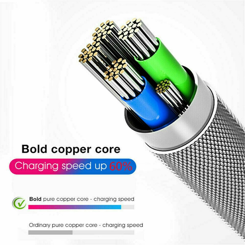 Phone Charger Fast Charging LED Light Up USB Cable Cord For iPhone Apple Type C gallery