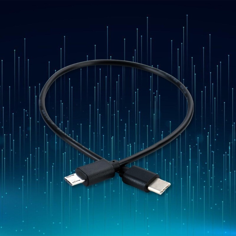 Compactly USB C To Micros USB Charging Cord Data Cord For Androids Phone Tablets