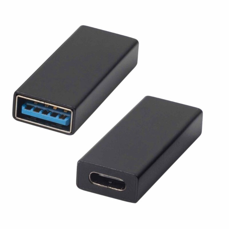 USB Type C 3.1 Female to 3.0 A Female Data Sync Charging Adapter Connector 2pc gallery