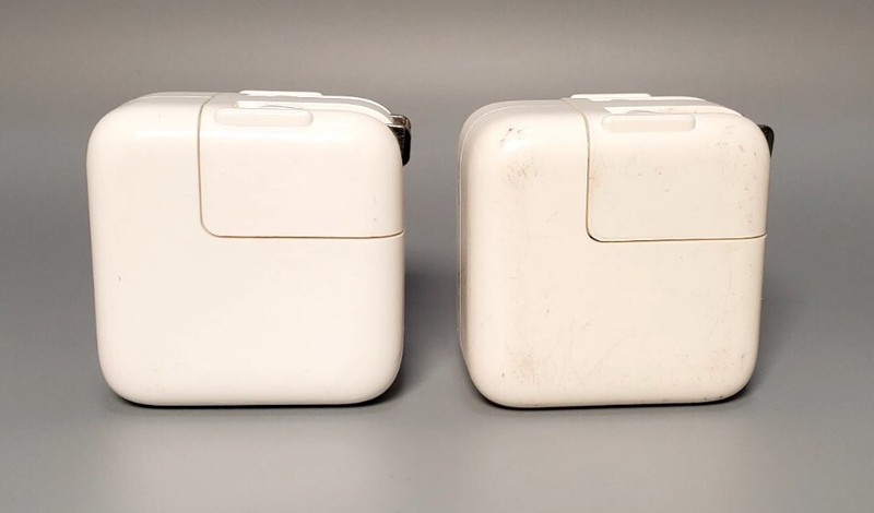 Lot of 2 Genuine 10W Apple USB Power Adapter A1357 Used Tested Working gallery