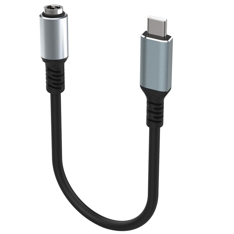 DC 5.5mm x 2.1mm To USB C Power Cord 9.25 Inch 20V 5A 100W Charging Cable