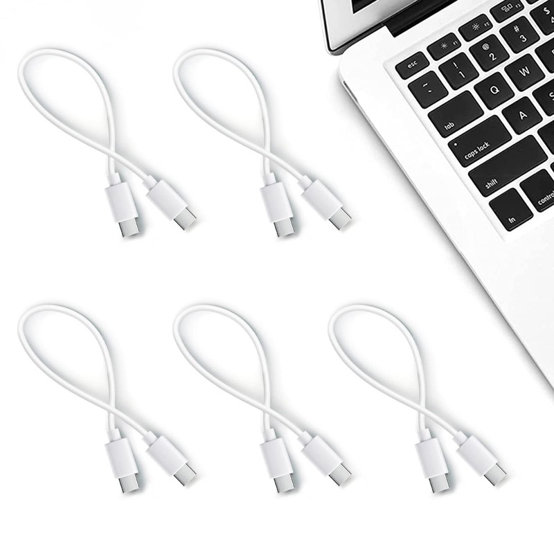 5-Pack 1ft Short USB C to C Cable 12-Inch Type C to C Charging Cords bulk gallery