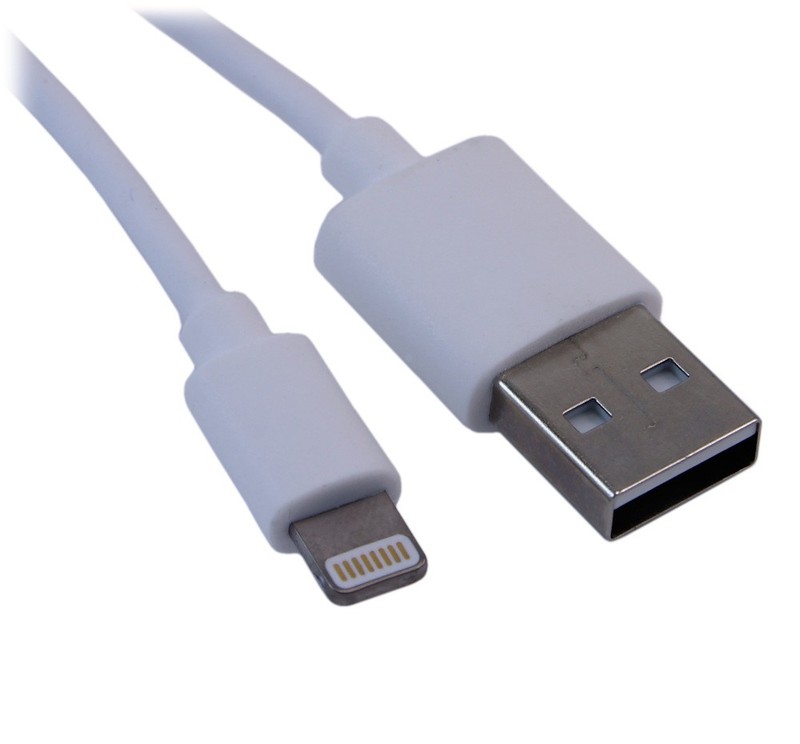 1.5ft Genuine Lightning MFi-Certified USB Cable Sync and Charge White