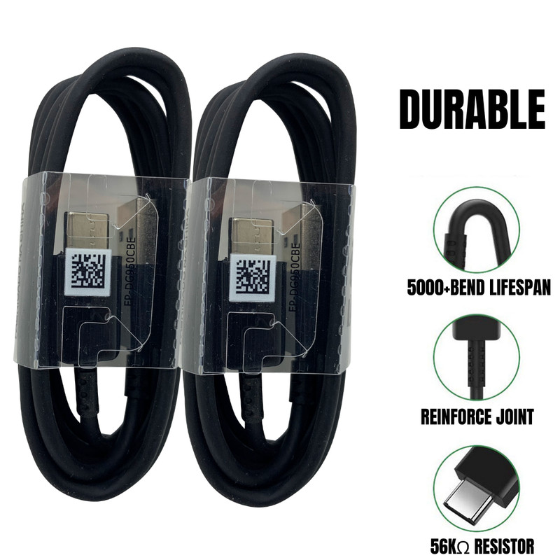 2 PACK 4FT USB Type C to USB-A Fast Charge Cable Cord Charging Quick Charger Lot gallery