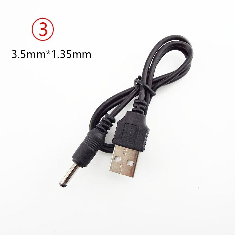 USB A Male to 2.0 2.1 2.5 3.5 4.0 5.5mm Connector 5V DC Charger Power Cable Cord gallery