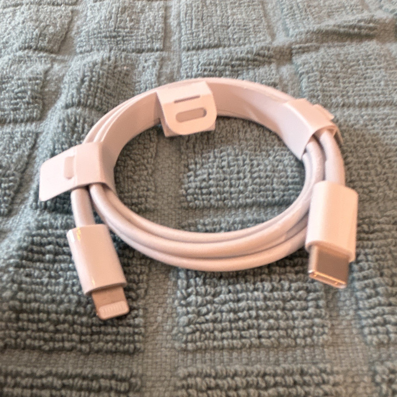 White USB-C Charging Cable 1m Universal Apple Brand MFI certified