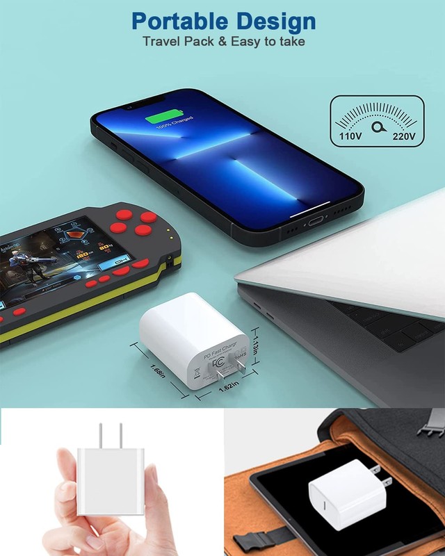 iPhone Charger Fast Charging,iPhone Fast Charger 2Pack Type C Fast Charger Bl... gallery