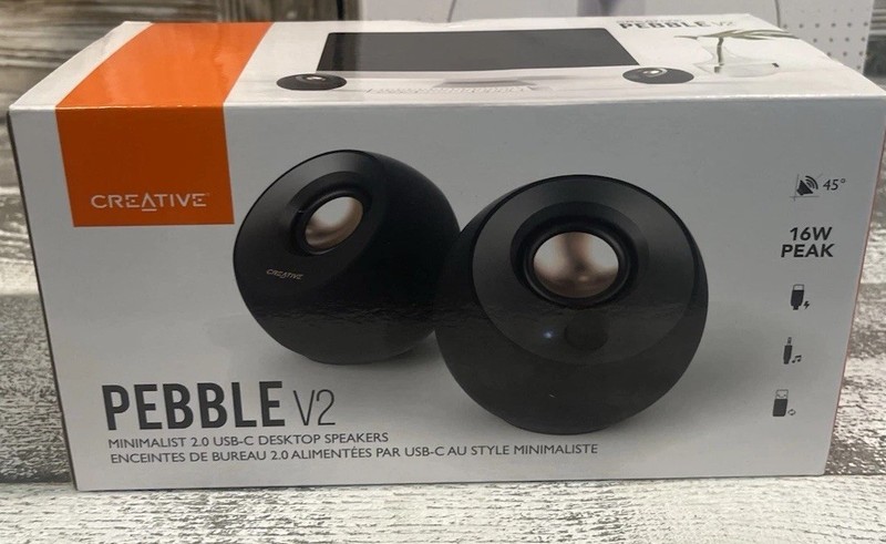 Creative - Desk Top - Pebble V2 2.0 Speaker System - 8 W RMS - Black New gallery