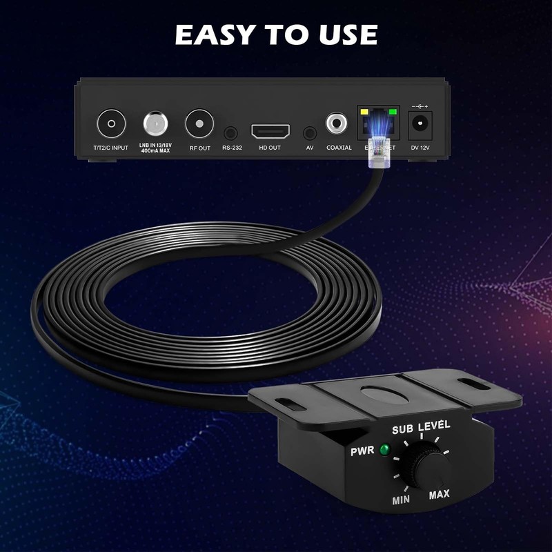 Universal Bass Knob Control with 5M/16FT Cable Extension Cable，4-Pin Bass Vol... gallery