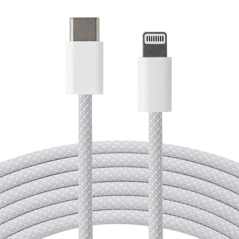 Apple Braided USB-C to Lightning Cables 1m – Silver