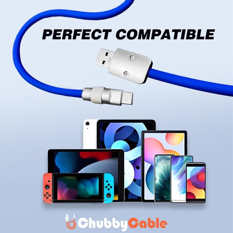 Chubby 2.0 Fast Charging Cable Durable Soft Silicone USB C Cable 240W Extra T... gallery