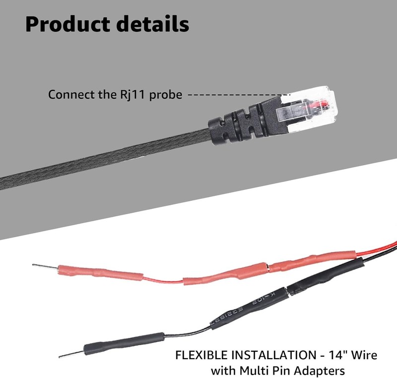 RJ11 Mirror Tap Power Cord Compatible with Uniden Radar Mirror Wire Detectors... gallery
