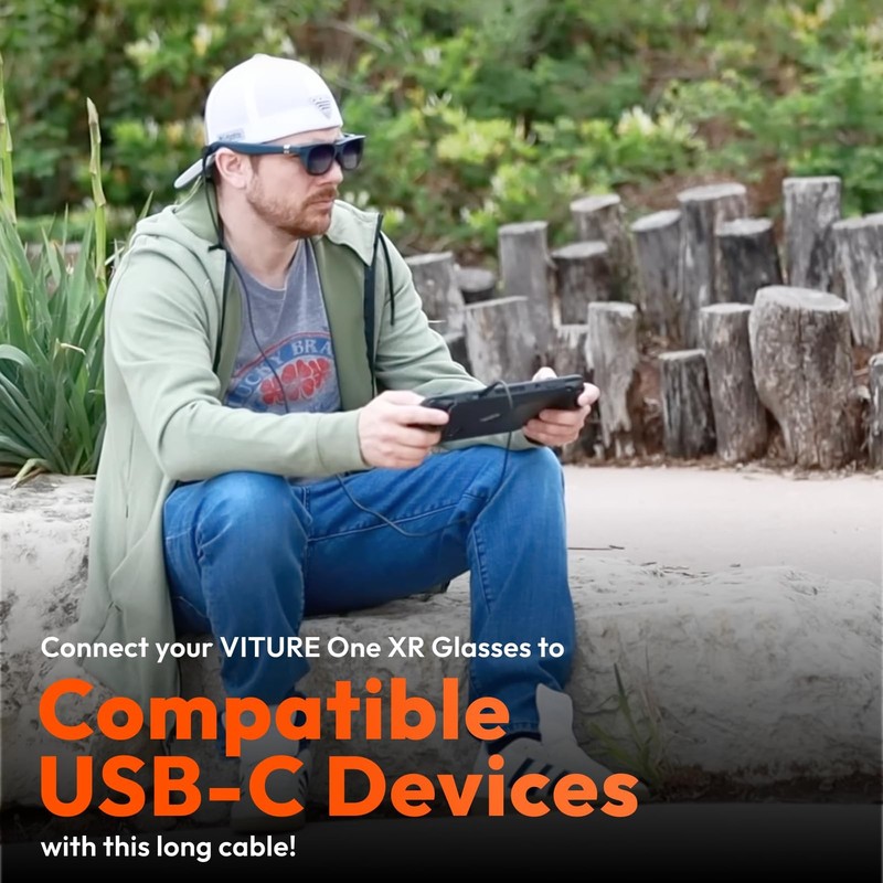 120cm USB-C to Magnetic Connector Cable, 47in, Connect XR Glasses, Compatible... gallery