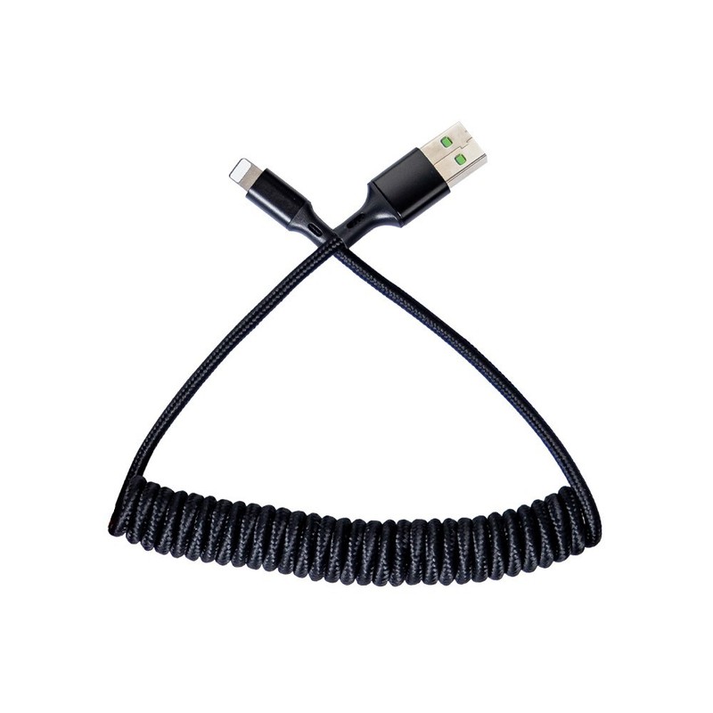 Retractable Cord USB-A Fast Charging Cable Type-C&8-Pin for iPhone 17-11/Samsung